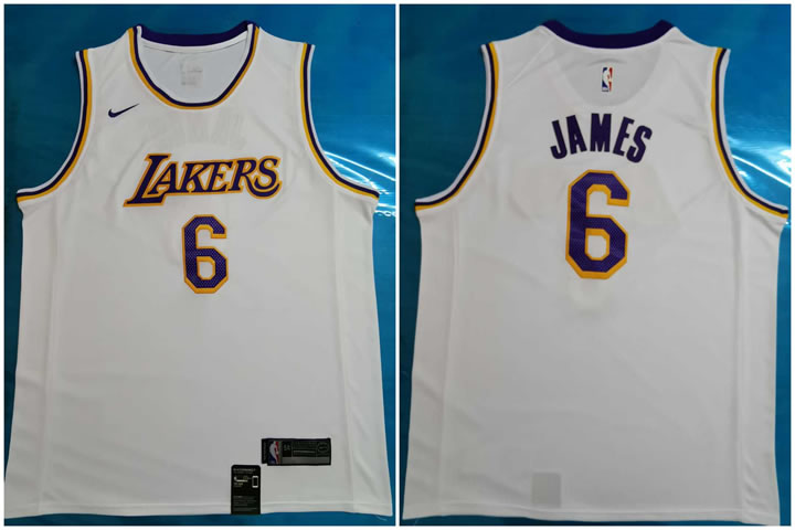 Lakers 6 Lebron James White Nike Swingman Jersey,We sell and wholesale Lakers 6 Lebron James White Nike Swingman Jersey on line form chian!